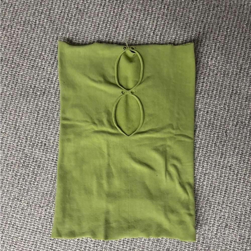White Fox Lime Green Keyhole Cut Out Tube Top One Size